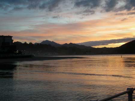 Anochecer en Ribadesella (Asturias)