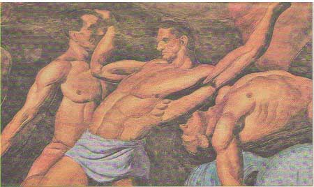 Pinturas de Enrique Segura en la U. Laboral de Gijón (Asturias-España)