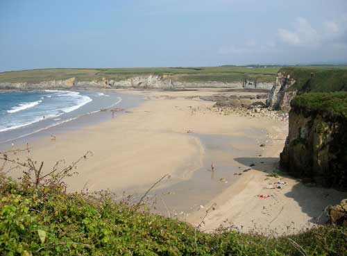 Playa Serantes vista oriental (Tapia-Asturias)